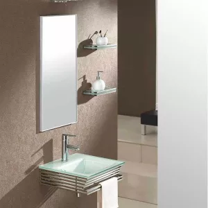 Set di mobili da bagno in vetro Borah