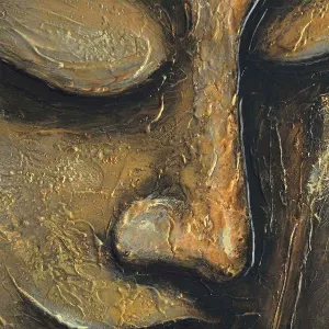 Pittura facciale del Buddha d'oro, 1 metro