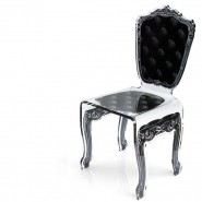 Sedia trasparente Capiton by Acrila