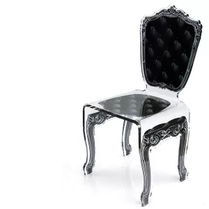 Sedia trasparente Capiton by Acrila
