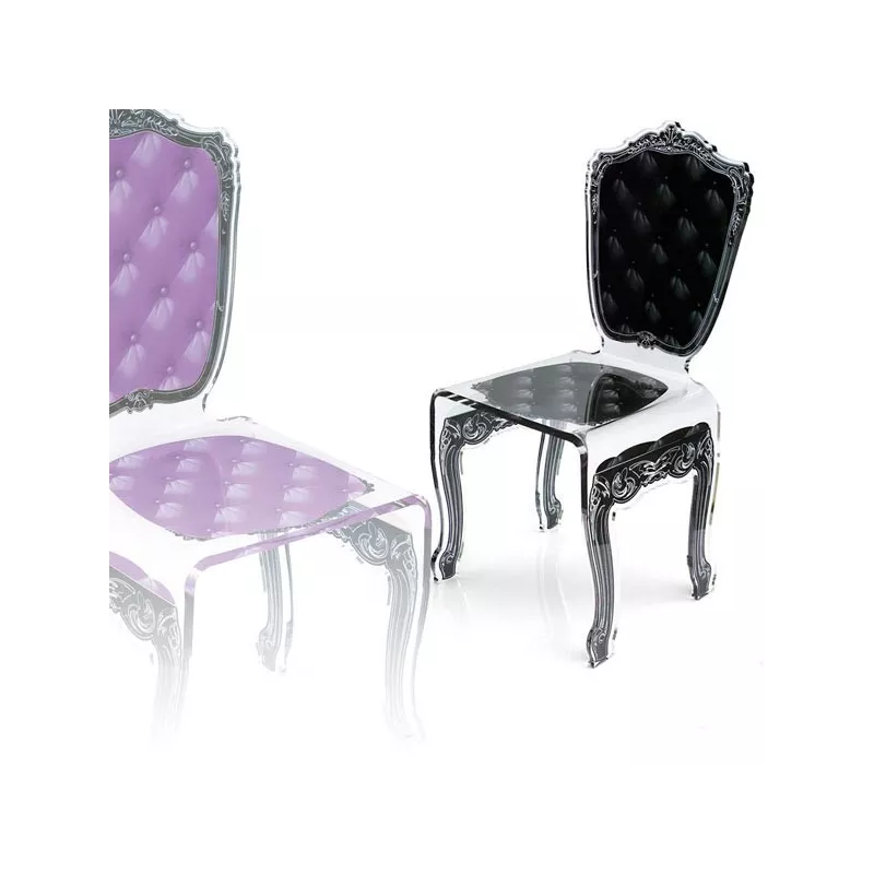 Sedia trasparente Capiton by Acrila