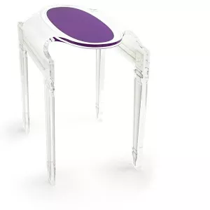 Comodino in plexiglas trasparente Sixteen by Acrila