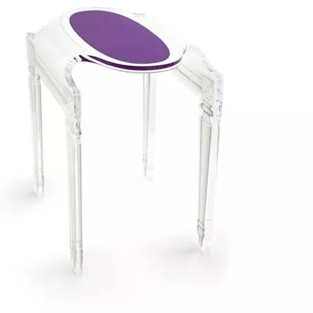 Comodino in plexiglas trasparente Sixteen by Acrila Colore Blu Dimensione Petit