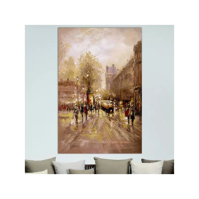 Dipinto storico, Parigi, 1900 circa, 80 x 120 cm