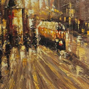 Dipinto storico, Parigi, 1900 circa, 80 x 120 cm