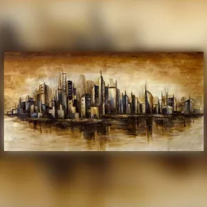 Pittura NY Manhattan 153 x 77 x 5 cm