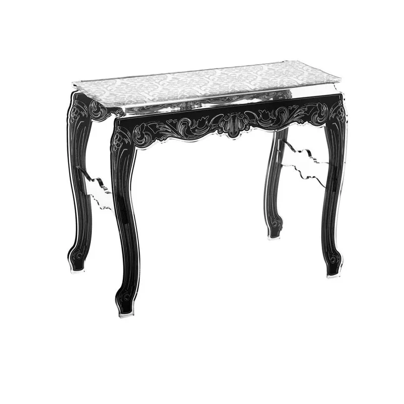 Consolle barocca Acrila in plexiglass trasparente Colore Blu