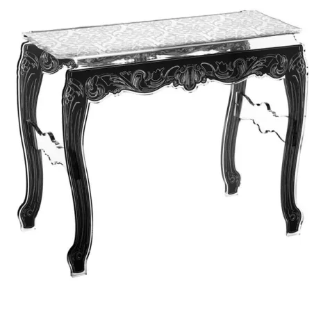Consolle barocca Acrila in plexiglass trasparente Colore Blu