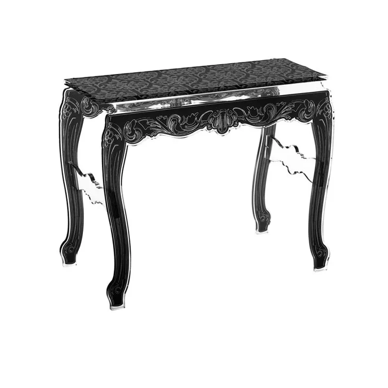 Consolle barocca Acrila in plexiglass trasparente Colore Blu
