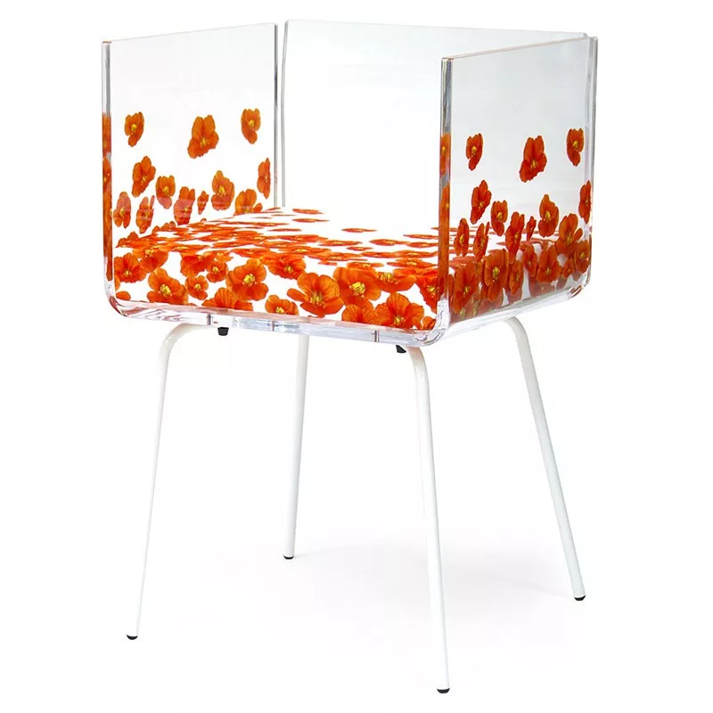 Poltrona stampata Acrila Cali Design Capucina