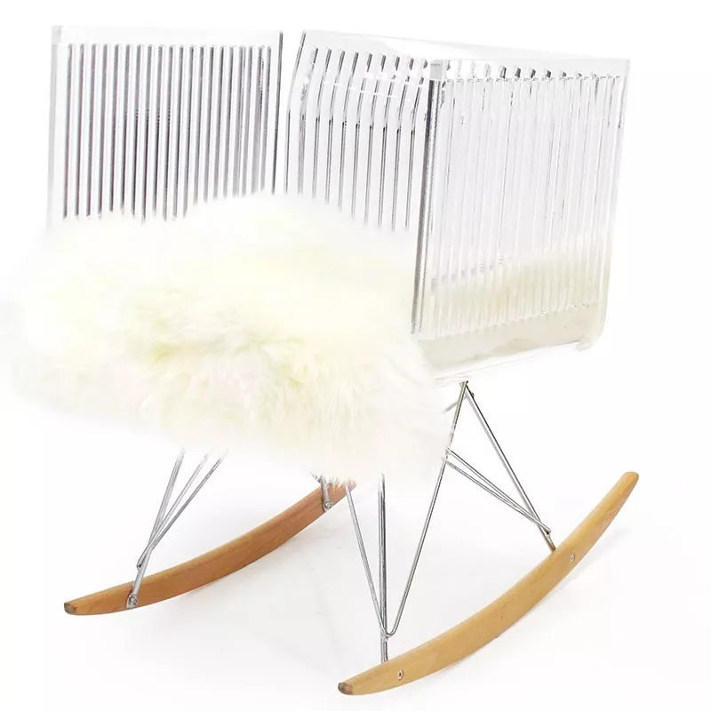 Poltrona trasparente Cali by acrila, modello bar Colore Bianco