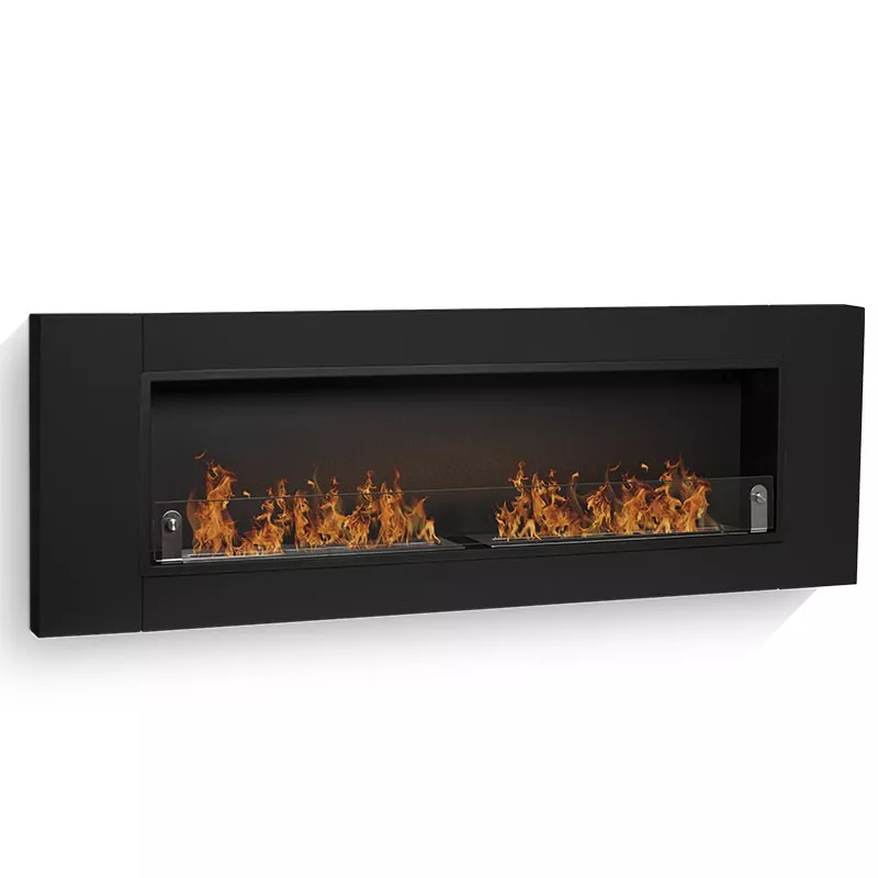 Cynthera Caminetto a bioetanolo 4 bruciatori Colore Nero