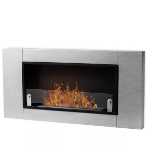 Caminetto a etanolo in acciaio inox Cythera