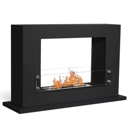Riscaldatore a pavimento organico Athena 100cm 3kW Colore Nero Bruciatore 2.2L/4kW