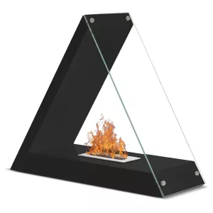Caminetto a etanolo Kheops a triangolo nero