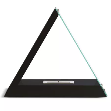 Caminetto a bioetanolo triangolare Kheops, 80x68x30cm Colore Nero