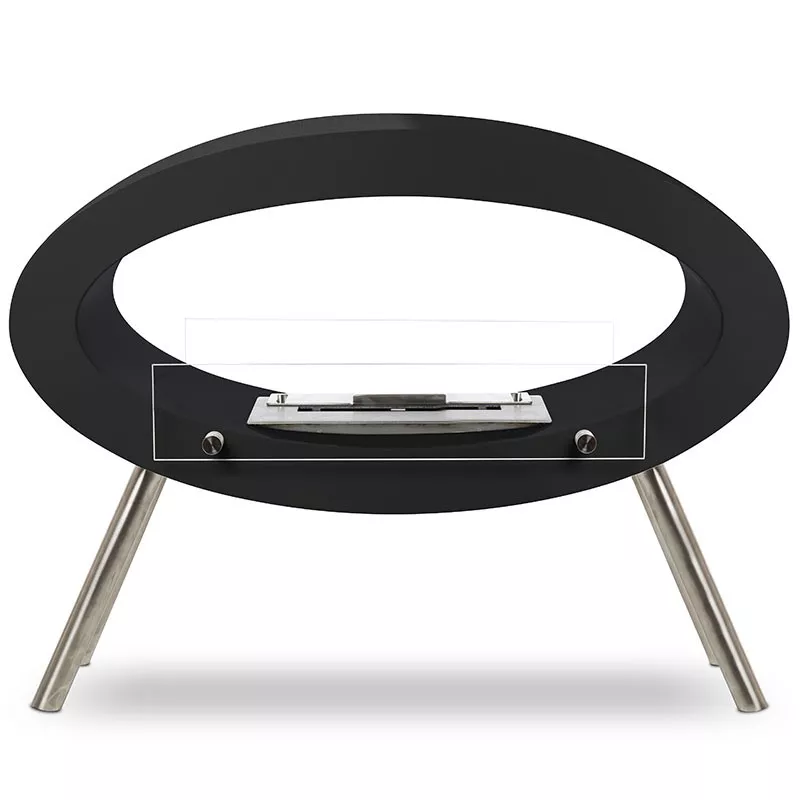 Caminetto a libera installazione Ambroise Colore Nero