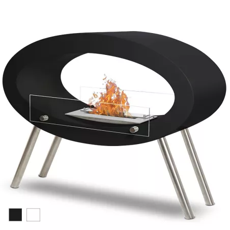 Caminetto a libera installazione Ambroise Colore Nero