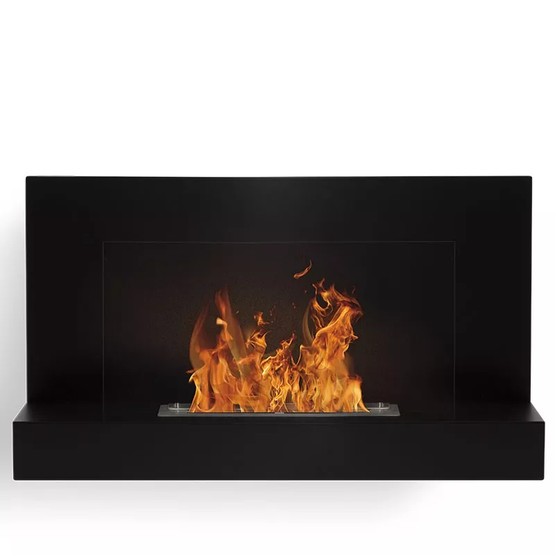 Caminetto portatile a etanolo Oslo, 90x50x25cm Colore Nero
