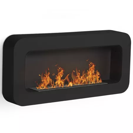 Caminetto a etanolo a parete Cassiopée Colore Nero