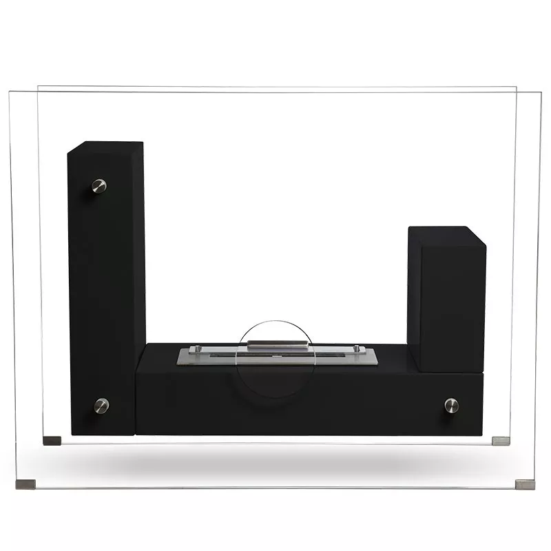 Caminetto biologico a pavimento Médina Colore Nero