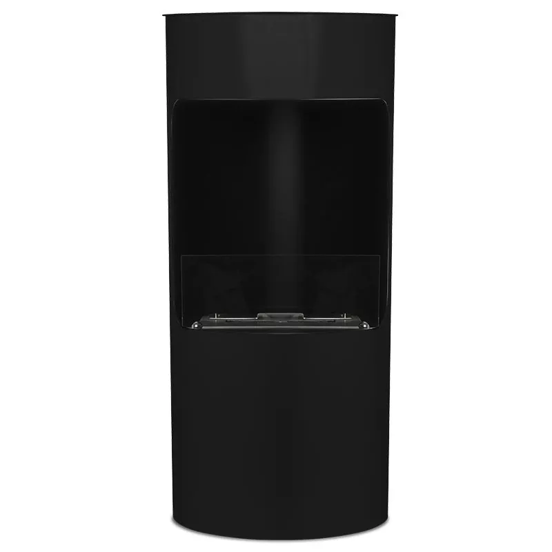 Stufa a etanolo a pavimento Leonis Colore Nero