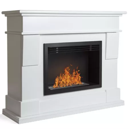 Camino in MdF Venezia 4kW. Colore Bianco