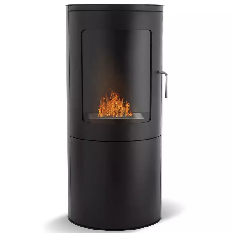 Stufa a legna a etanolo Bari 3 kW Colore Nero