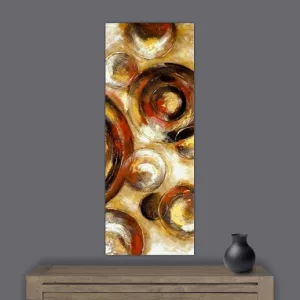 Pittura astratta Pianeta, 153 x 76 cm