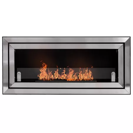 Caminetto a etanolo ambra Colore Acciaio inox spazzolato Dimensione 1 bruciatore