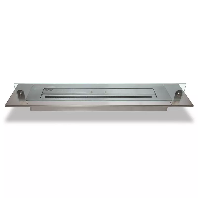 Piastra in acciaio inox per coprire un bruciatore a bioetanolo Larghezza della piastra Piastra da 100 cm per bruciatore da 80 cm