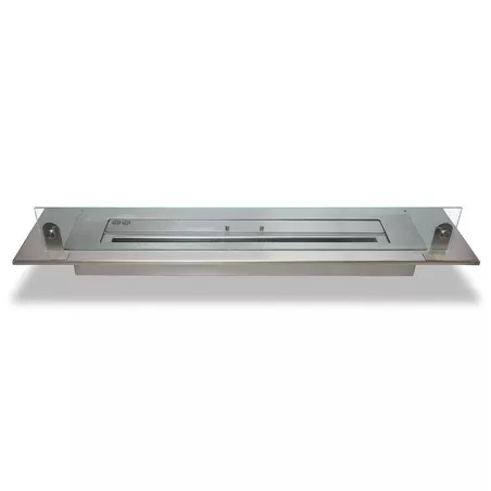 Piastra in acciaio inox per coprire un bruciatore a bioetanolo Larghezza della piastra Piastra da 100 cm per bruciatore da 80 cm