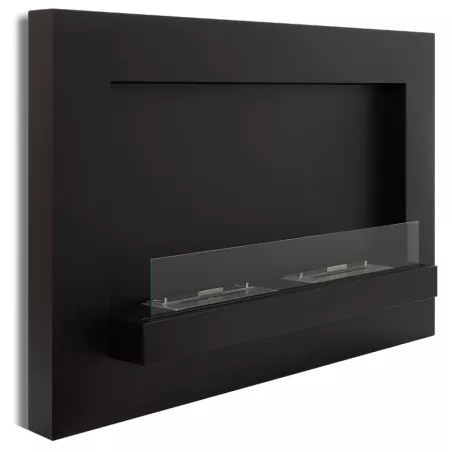 Caminetto a etanolo da parete Delia XL Colore Nero
