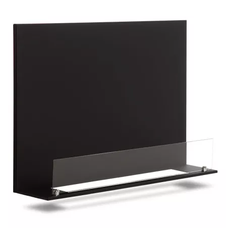 Piastre in acciaio nero per decorare il vostro bruciatore a bioetanolo Larghezza della piastra d'acciaio Piastre da 75 cm per bruciatore da 52 cm
