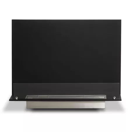Piastre in acciaio nero per decorare il vostro bruciatore a bioetanolo Larghezza della piastra d'acciaio Piastre da 75 cm per bruciatore da 52 cm