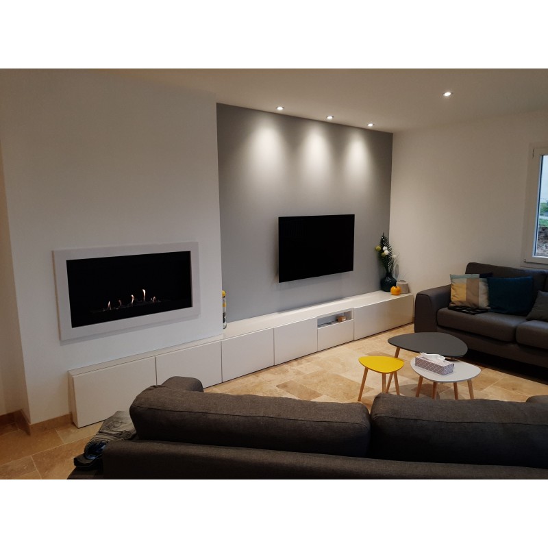 SevenFire Caminetto a etanolo : Wikao casa e design Colore Acciaio inox spazzolato Dimensione 1 bruciatore