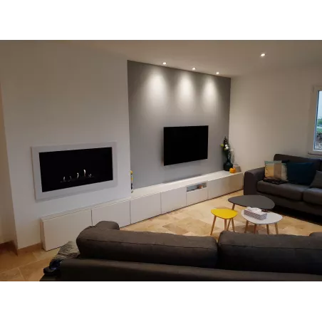 SevenFire Caminetto a etanolo : Wikao casa e design Colore Acciaio inox spazzolato Dimensione 1 bruciatore