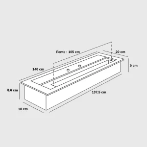 Inserto da 140 cm