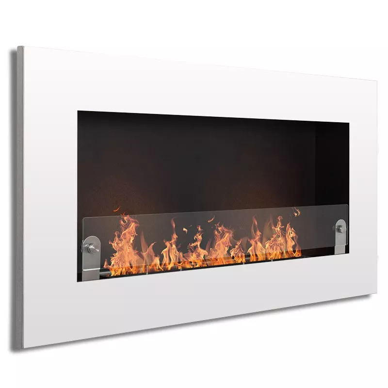 Novo Caminetto a etanolo da parete XS Colore Bianco brillante
