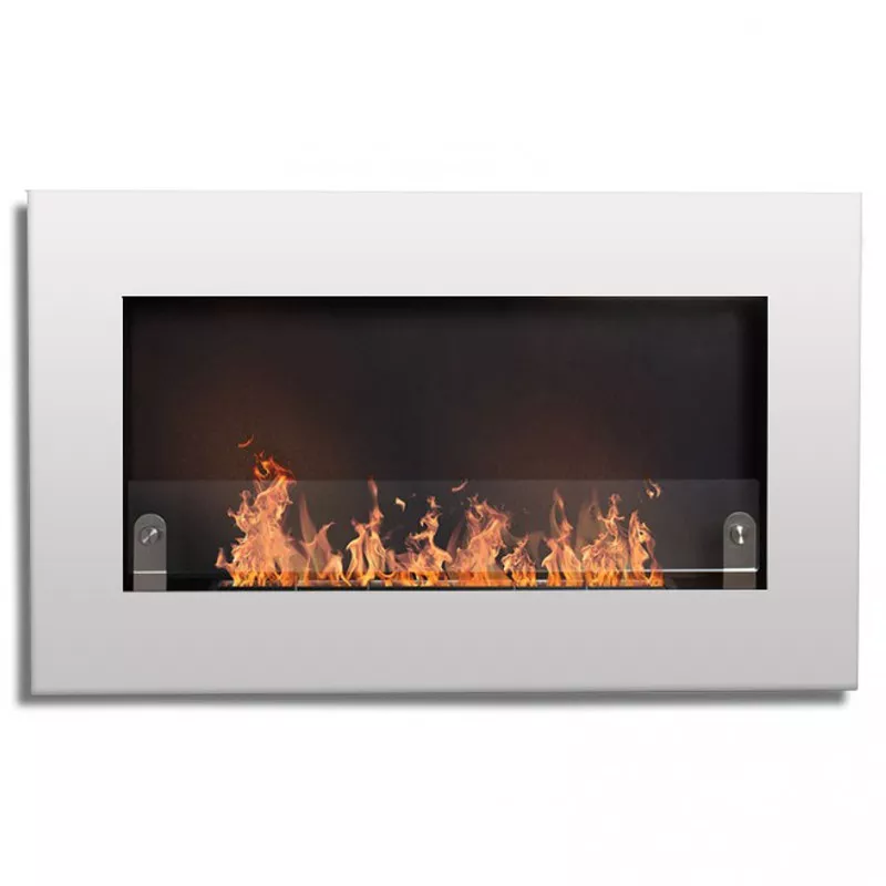 Novo Caminetto a etanolo da parete XS Colore Bianco brillante