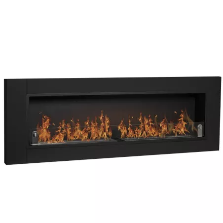 Cynthera Caminetto a bioetanolo XXL - 1,8 metri Colore Nero