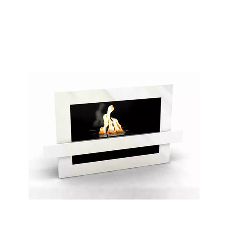 Caminetto urbano a bioetanolo, 110x65x24cm Colore Bianco