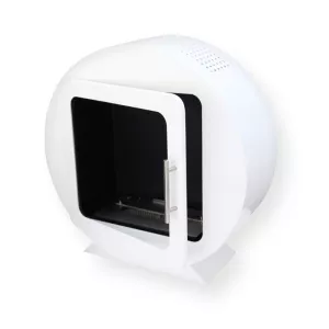 Caminetto freestanding bianco Ovedia