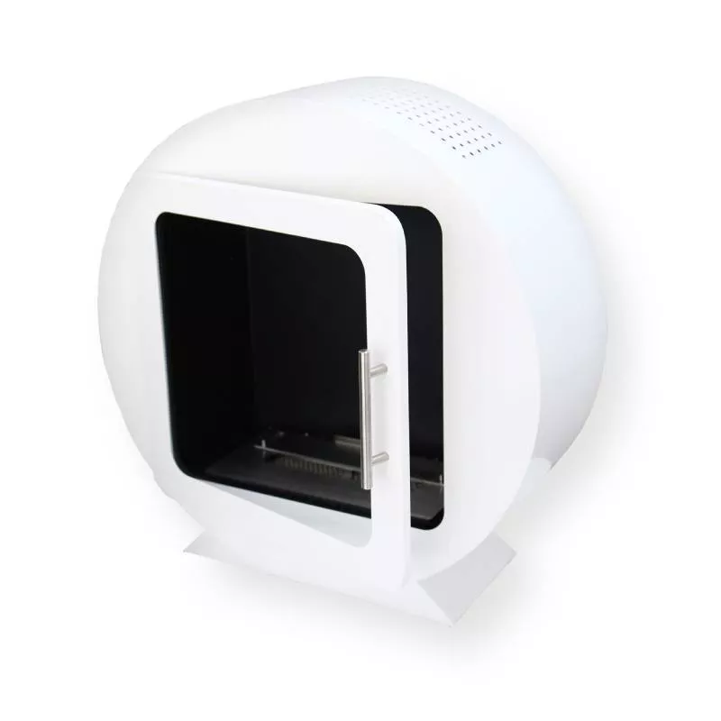 Caminetto freestanding bianco Ovedia
