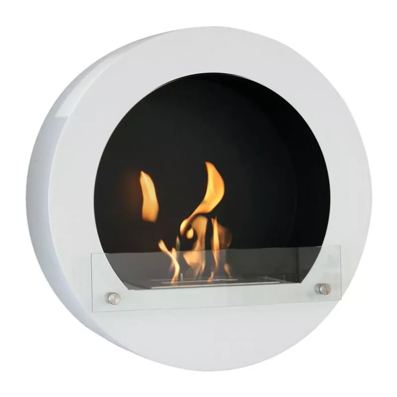 Caminetto rotondo a etanolo Hublo Colore Bianco