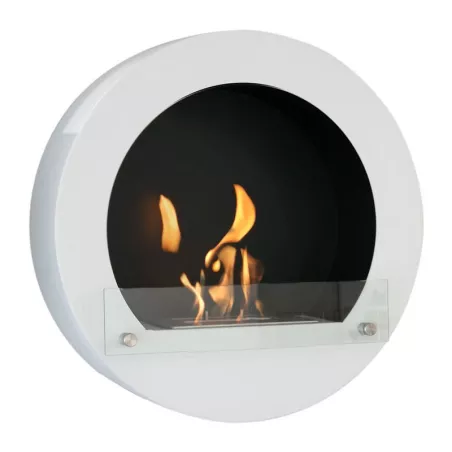 Caminetto rotondo a etanolo Hublo Colore Bianco