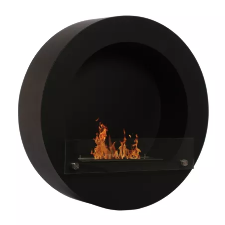 Caminetto rotondo a etanolo Hublo Colore Nero