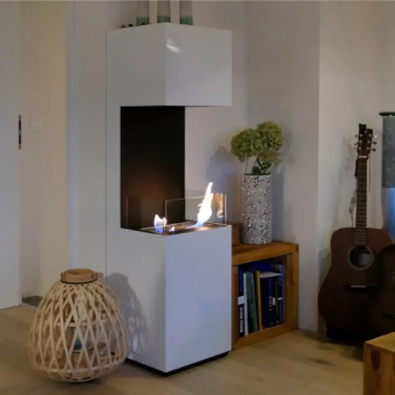 Caminetto a etanolo a libera installazione Libao Colore Bianco