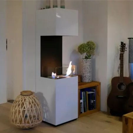 Caminetto a etanolo a libera installazione Libao Colore Bianco