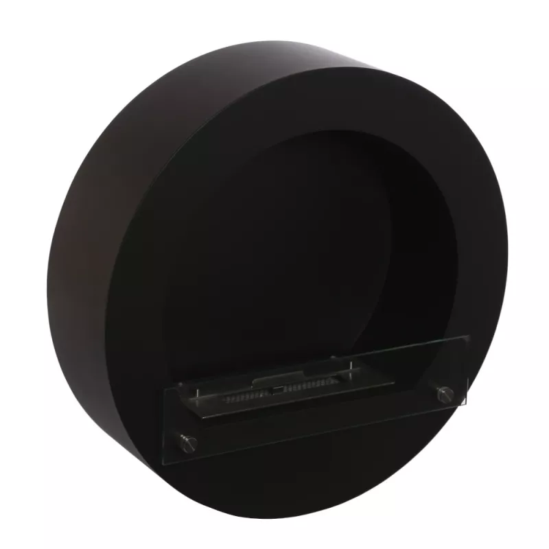 Caminetto rotondo a etanolo Hublo Colore Nero